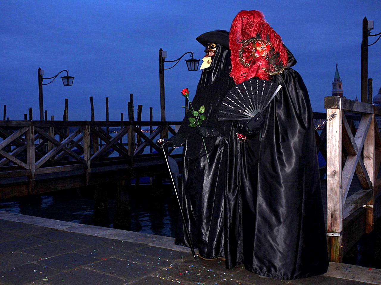Venice gondolas
